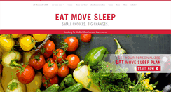 Desktop Screenshot of eatmovesleep.org