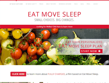 Tablet Screenshot of eatmovesleep.org